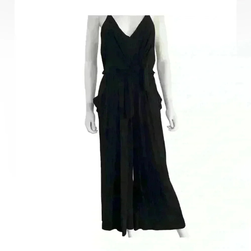 Moulinette Soeurs Danique Wide-Leg Jumpsuit Size XS Black - Picture 4 of 8